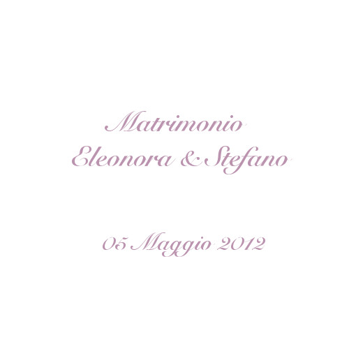 copertina album matrimonio Eleonora